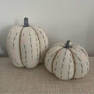 threshold knit pumpkin set of 2